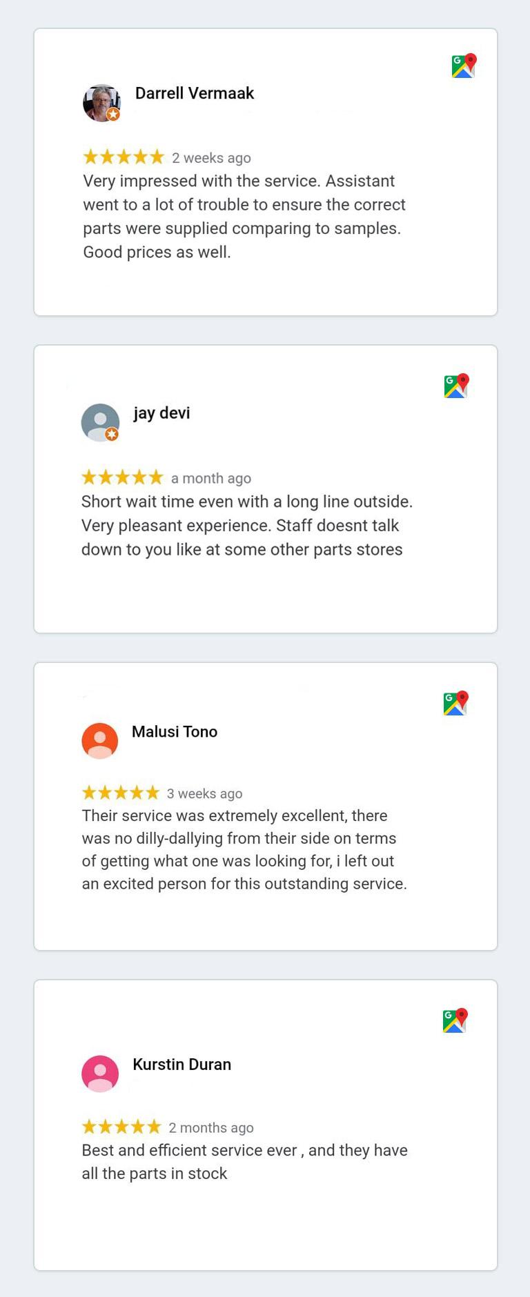 mobile testimonials